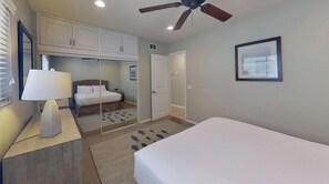 2 bedrooms, iron/ironing board, WiFi, bed sheets