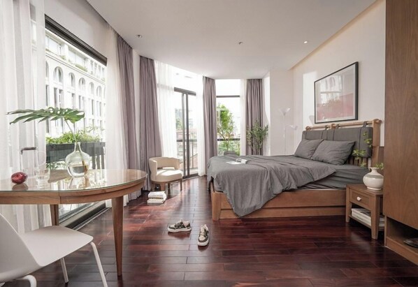 Habitación Deluxe doble | Tabla de planchar con plancha y wifi gratis