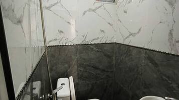 Standard Double Room, City View | Bathroom | Free toiletries, hair dryer, slippers, towels