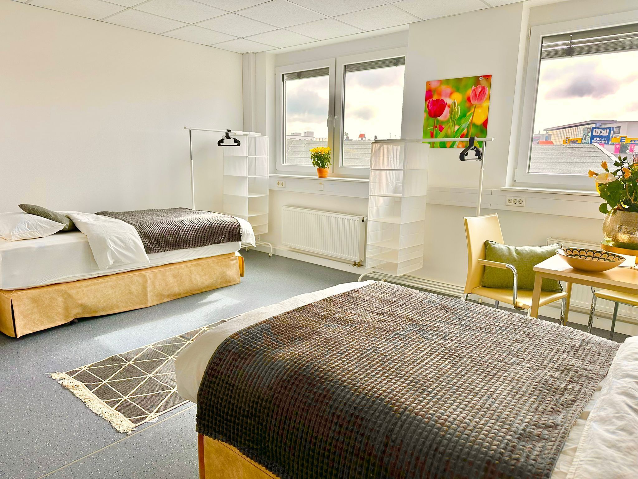 Habitación triple | Escritorio, espacio para trabajar con laptop y wifi gratis 