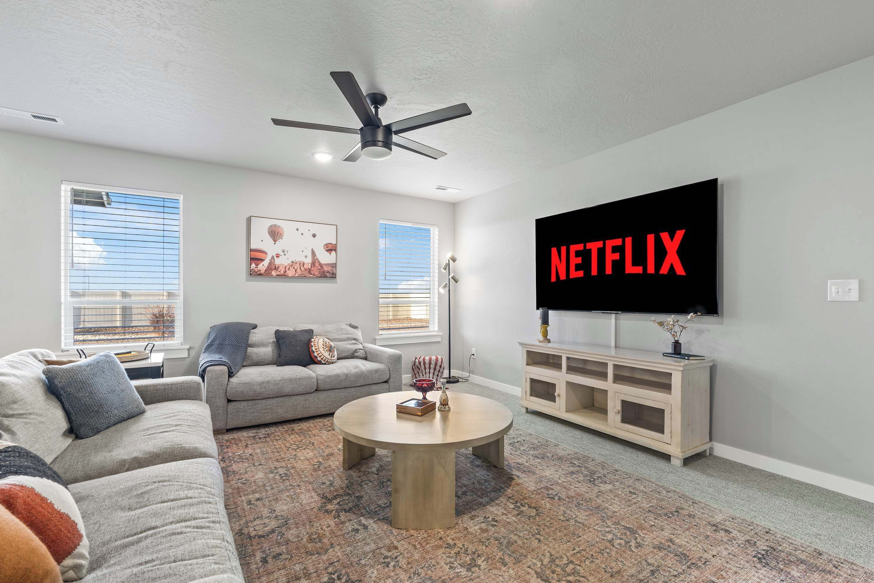 TV, video games, books, offices