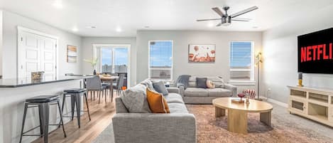 TV, video games, books, offices