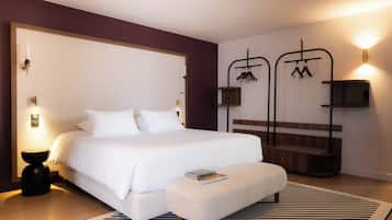 Exclusive Double Room | Premium bedding, laptop workspace, blackout curtains, iron/ironing board