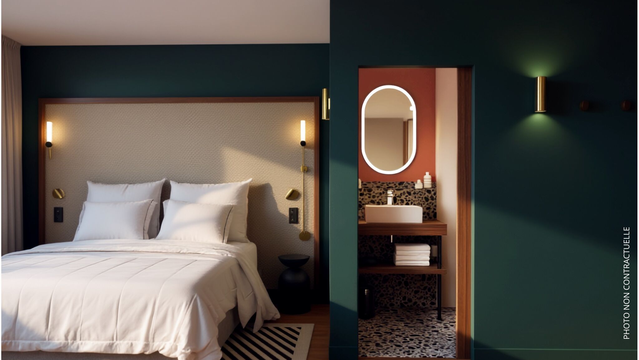 Espace de travail pour ordinateur portable, rideaux occultants