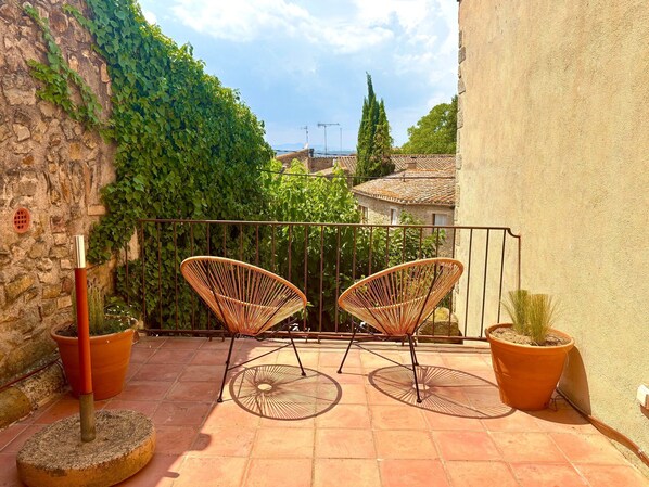 Apartament familiar, 2 dormitoris, balcó | Terrassa o pati