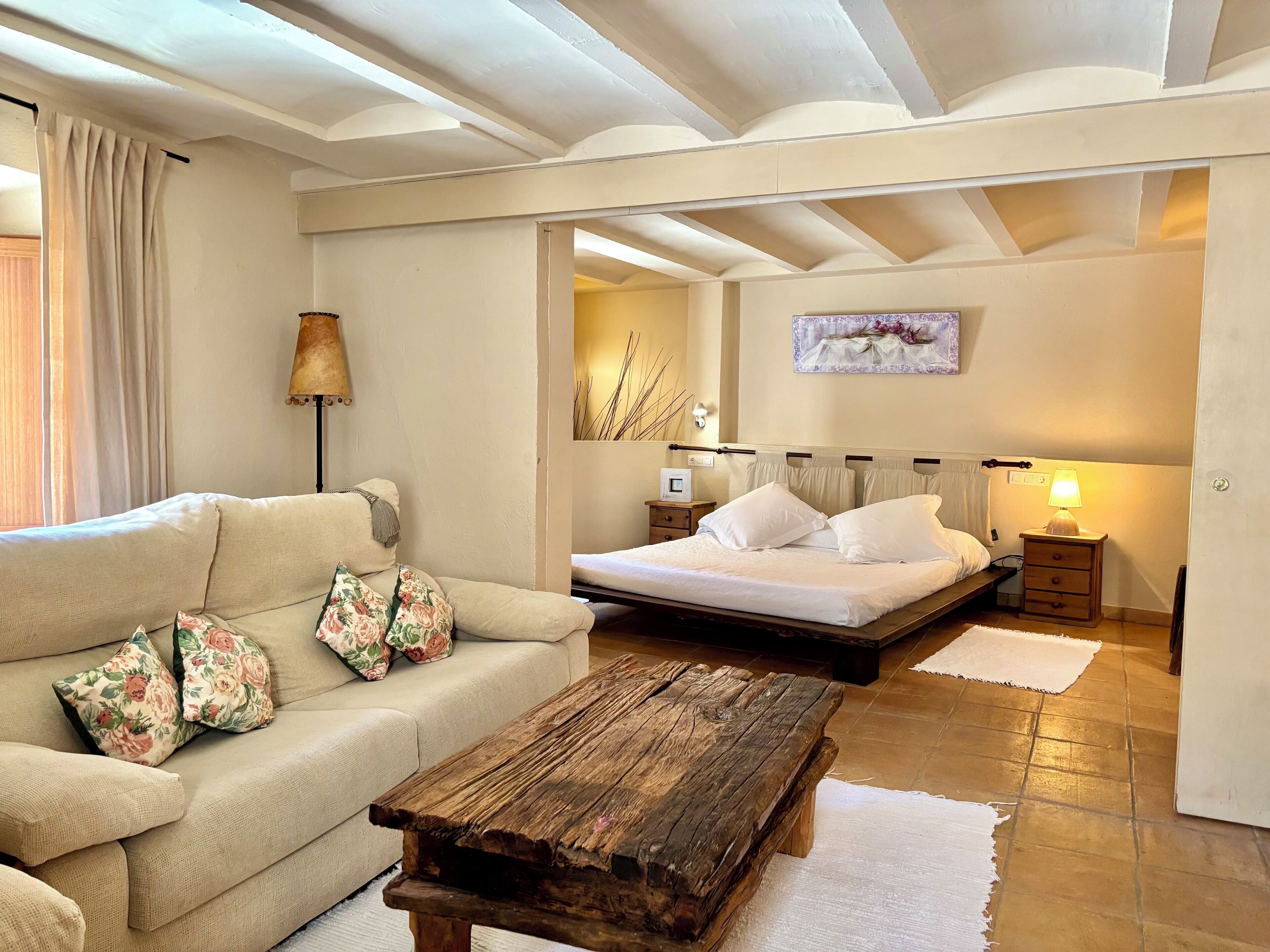 Departamento, 1 cama King size | Área de sala de estar