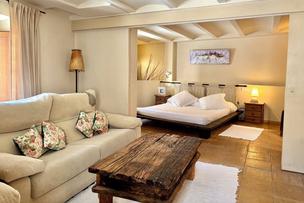 Apartment, 1 King Bed | Living area
