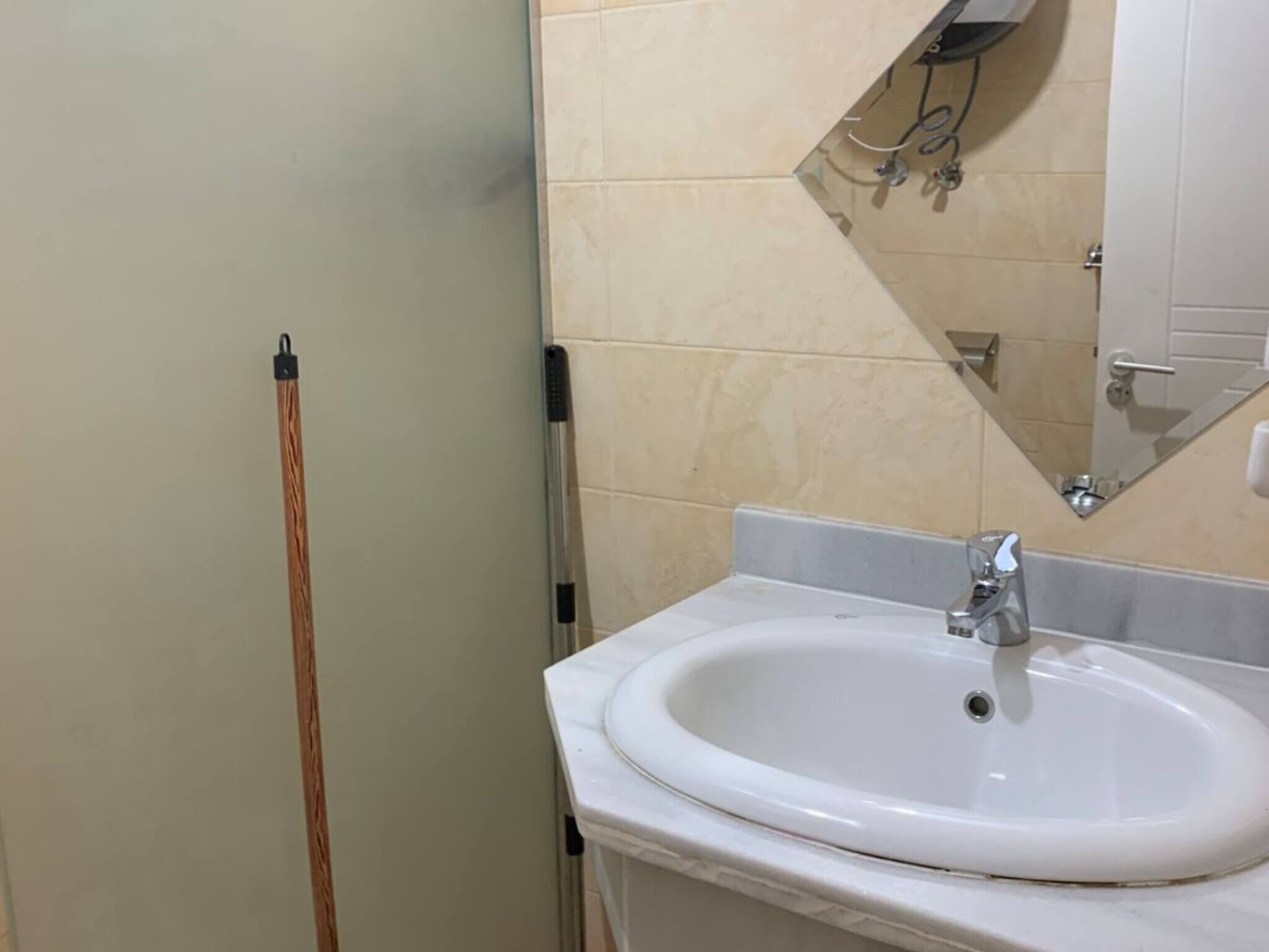 Nhà gỗ, 1 phòng ngủ, phù hợp cho người khuyết tật, hút thuốc | Phòng tắm