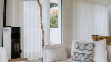 Télévision, cheminée