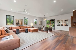 House, Multiple Beds, Patio, Garden View (The Luxe Barn) | Living area - The Luxe Barn Home for 4 (Mooresville)