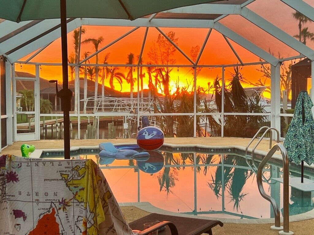 Piscina all'aperto, una piscina riscaldata