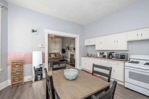 Apartment, 1 Queen Bed with Sofa bed, Patio, Garden View (Queen City Suites 1) | Private kitchen - Queen City Suites 1 For 3 (Cincinnati)