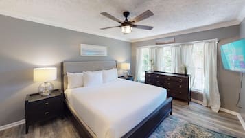 3 habitaciones, tabla de planchar con plancha, wifi y ropa de cama