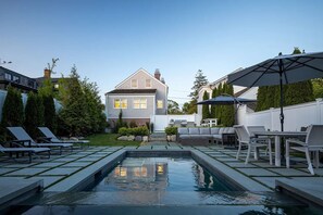 Piscine extérieure, piscine chauffée