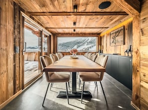 Dining - NEW! Chalet Nova - LES GETS: fireplace, jacuzzi, stunning view (Les Gets)