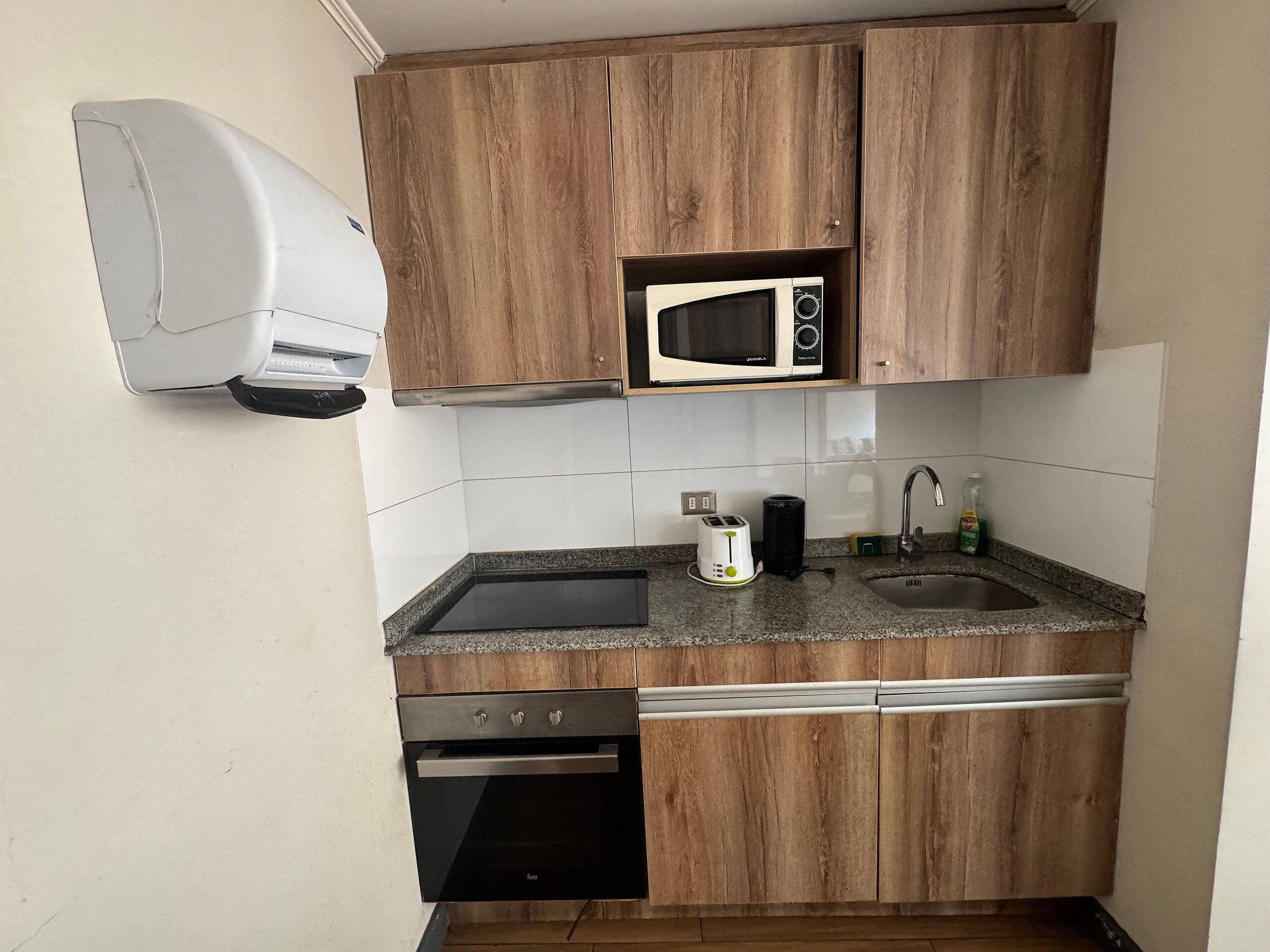Family Apartment | Private kitchen | Mini-fridge, microwave, oven, cookware/dishes/utensils