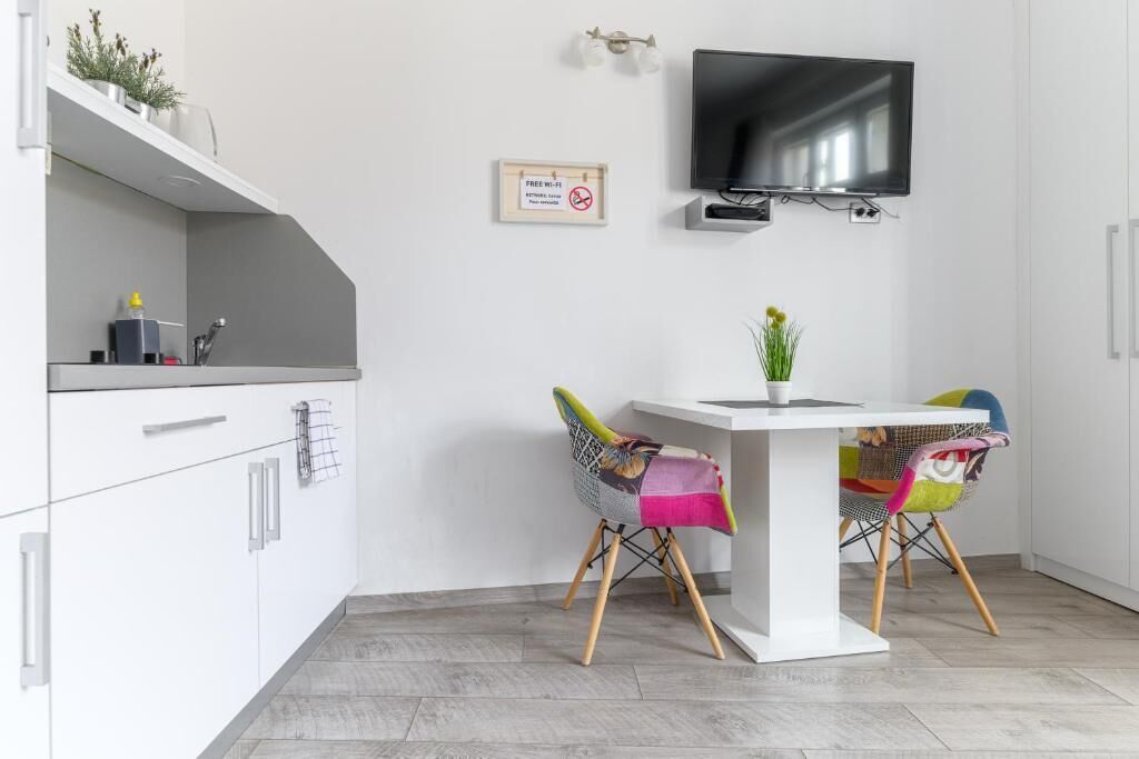 Studio, City View | Desk, laptop workspace, soundproofing, iron/ironing board