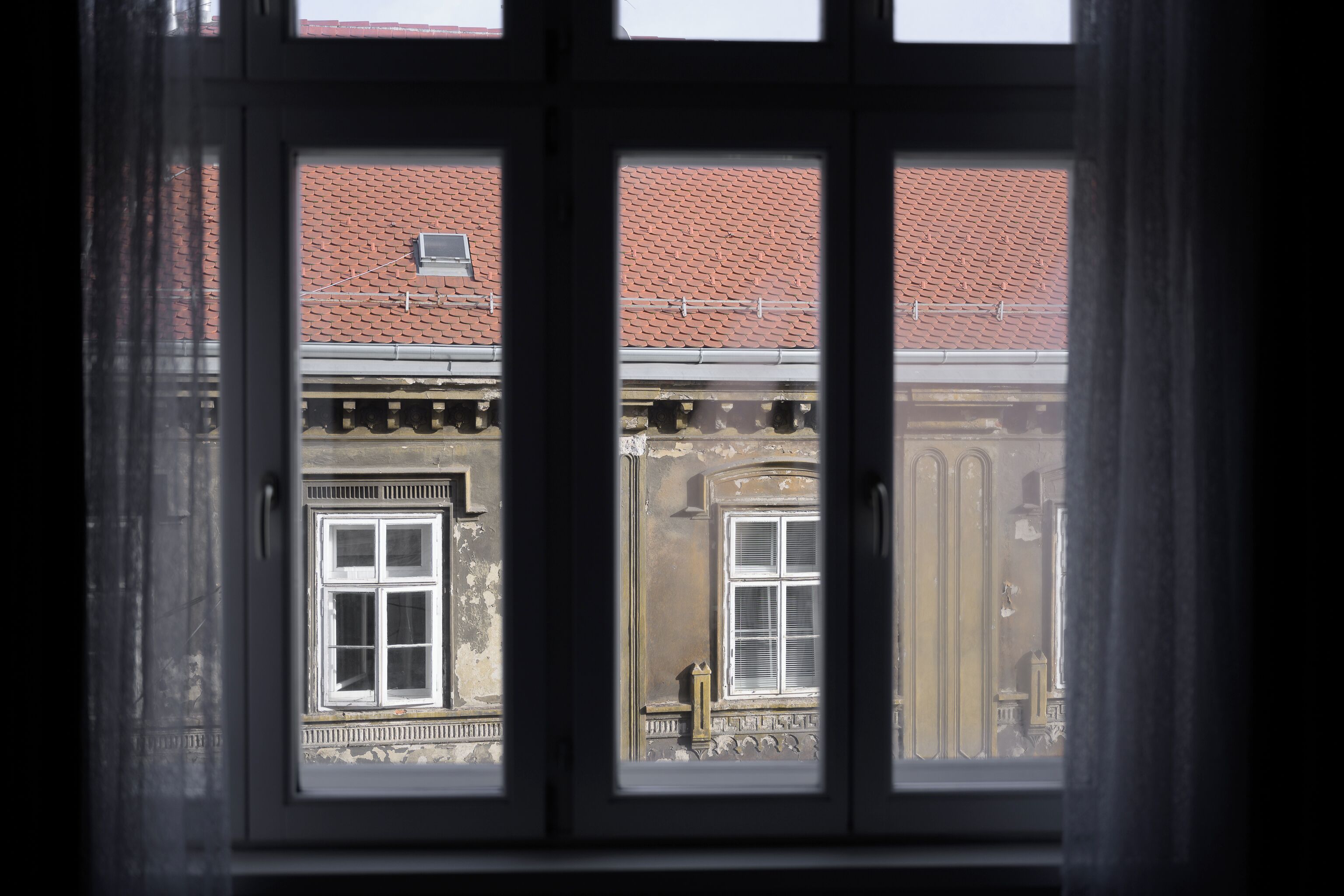 Staduitzicht vanuit accommodatie