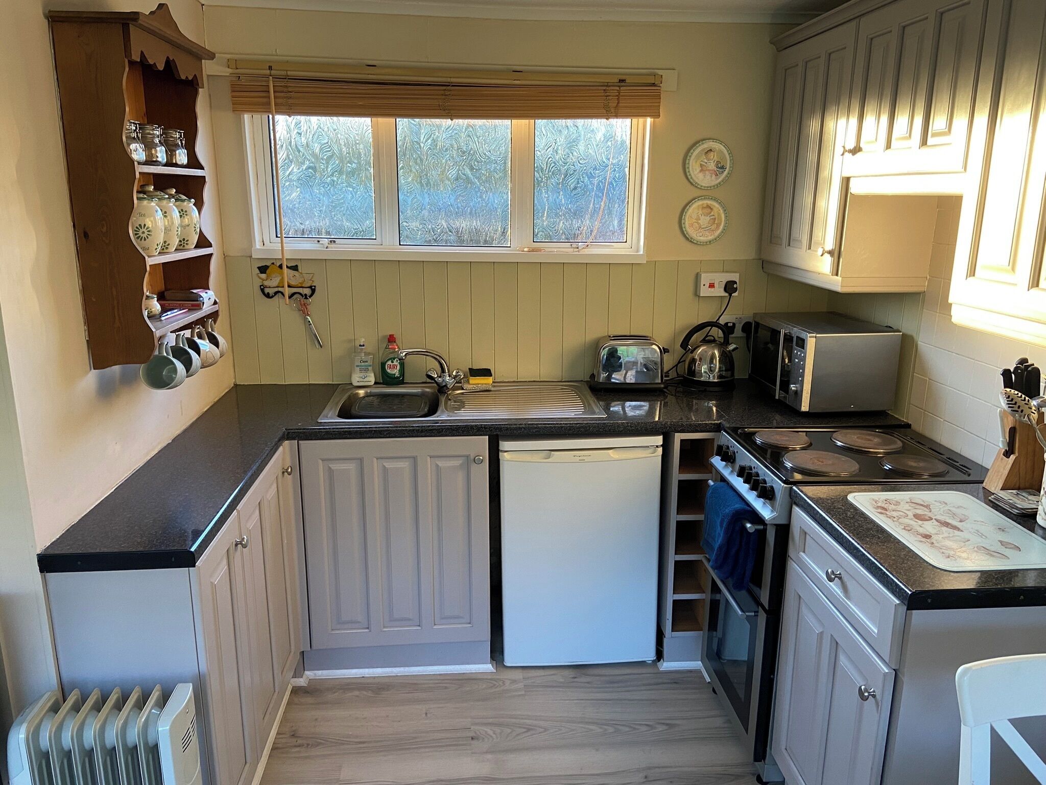 Microwave, oven, stovetop