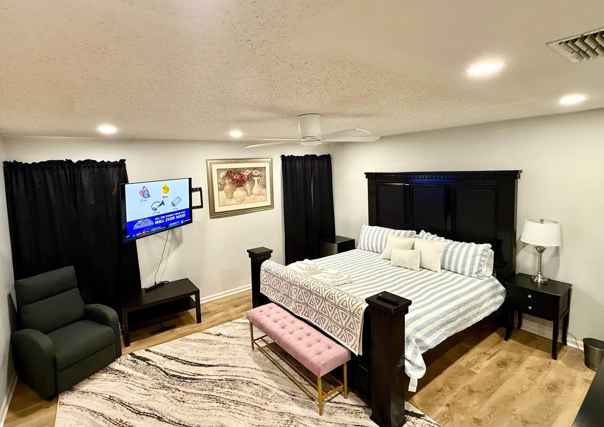 3 soverom, strykejern/-brett, wi-fi (inkludert) og sengetøy