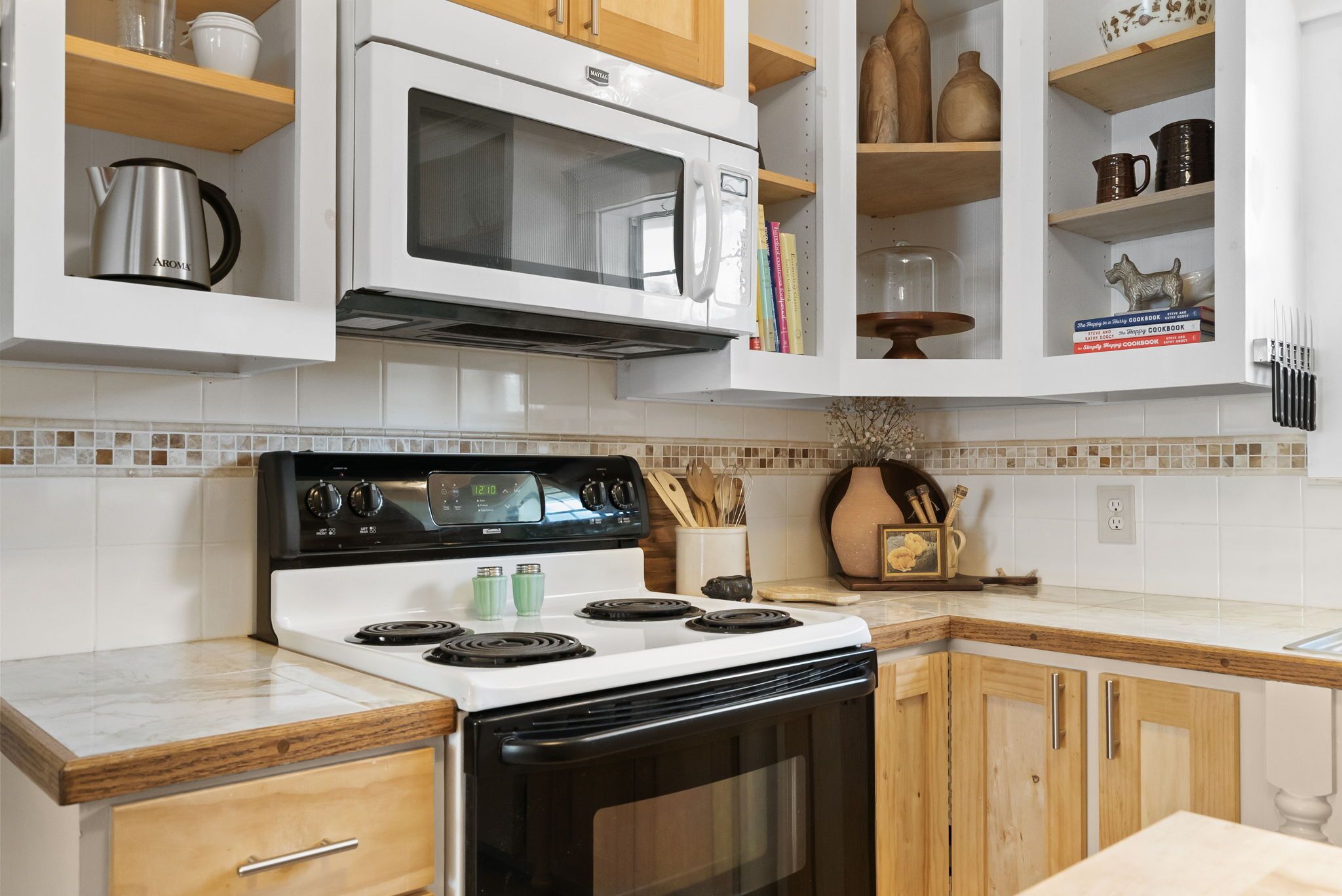 Microwave, oven, stovetop, dishwasher