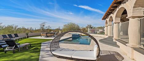 屋外プール、温水プール