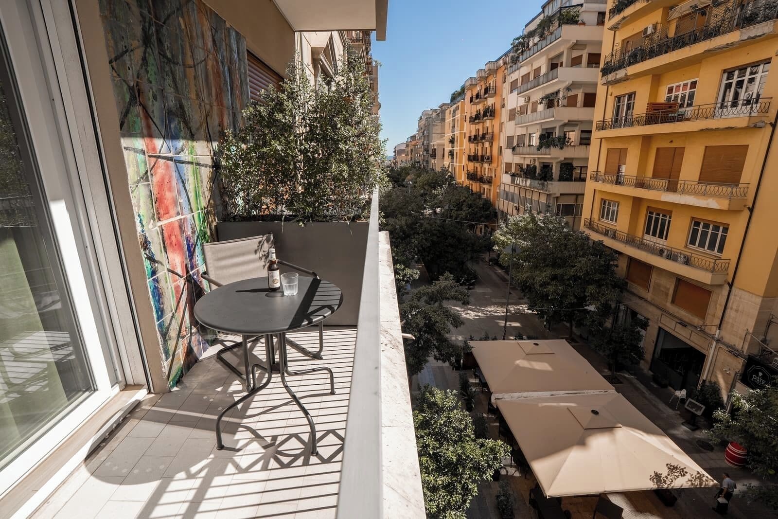 Chambre Deluxe Double ou avec lits jumeaux, vue ville | Balcon