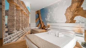 Tripla Luxury, vista città | Tende oscuranti, insonorizzazione, ferro/asse da stiro, Wi-Fi gratuito