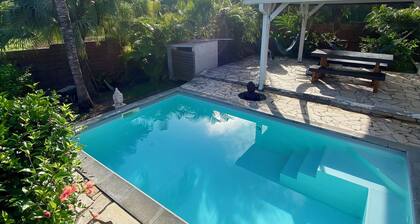 Family villa with pool in les trois ilets