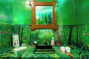 Standard Double Room, 1 King Bed with Sofa bed, Air conditioning, Beachside | Bathroom