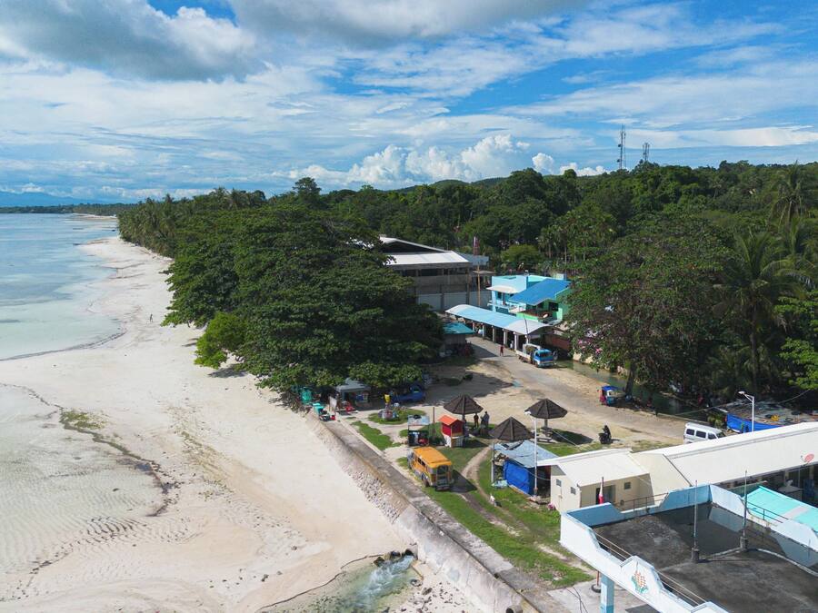 Beach nearby, white sand