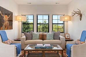 TV, fireplace, offices