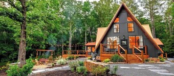 Gorgeous A Frame on 18 private acres.