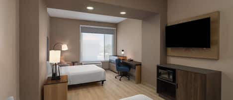 Habitación, 2 camas Queen size, para no fumadores (Hearing, Bathtub w/ Grab Bars) | Wifi gratis
