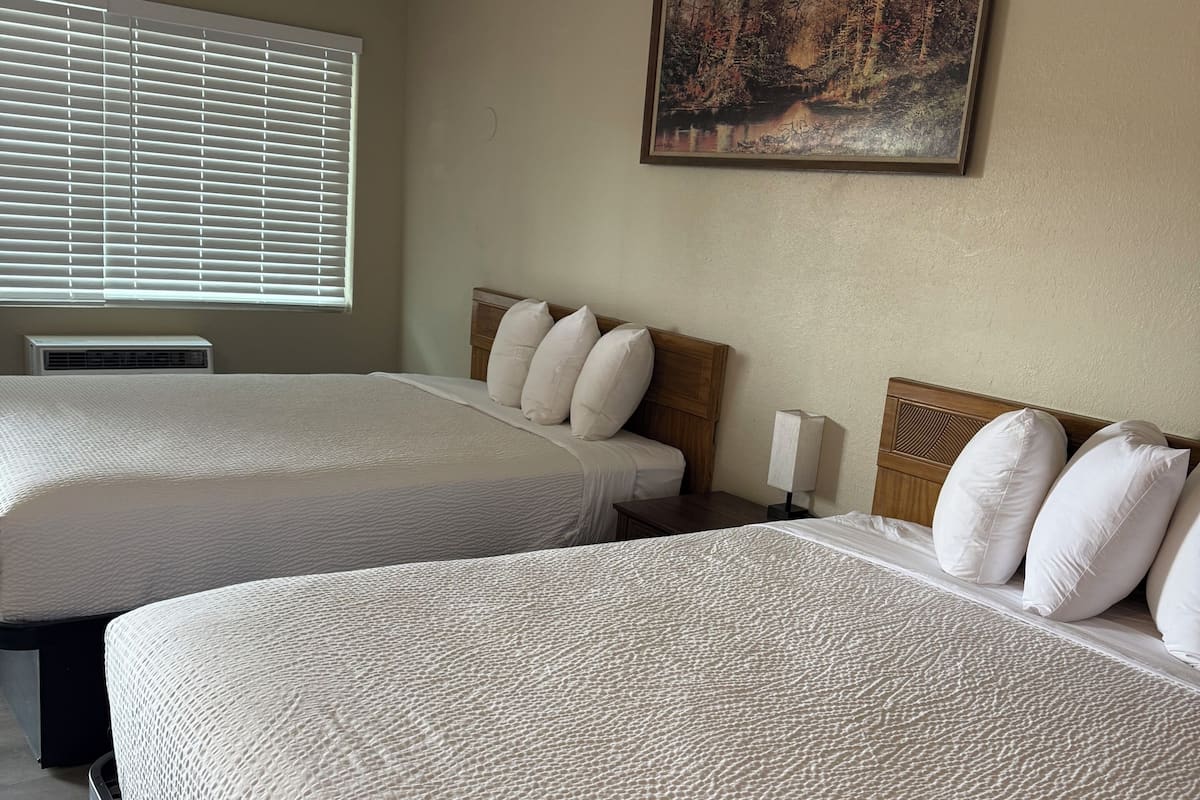 Room, 2 Queen Beds, Non Smoking | Bed sheets