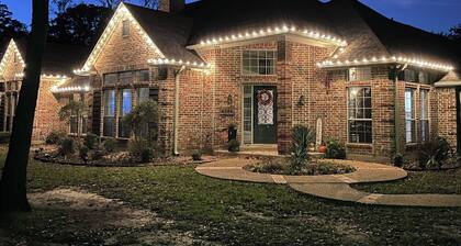 Beautiful Custom 4 bed with pool home with 3 acres. Private spacious backyard.