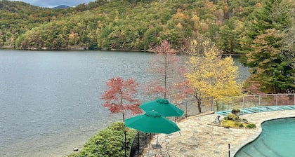 Charming mountain lake retreat with outstanding amenities.