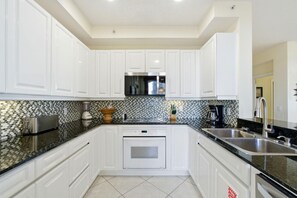 Condo, Multiple Beds (Beach Colony East 12D) | Private kitchen | Oven, toaster - Beach Colony East 12D (Pensacola)