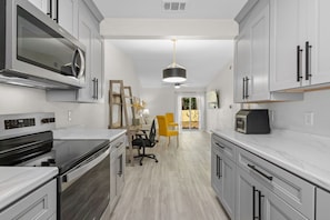 Microwave, stovetop, dishwasher