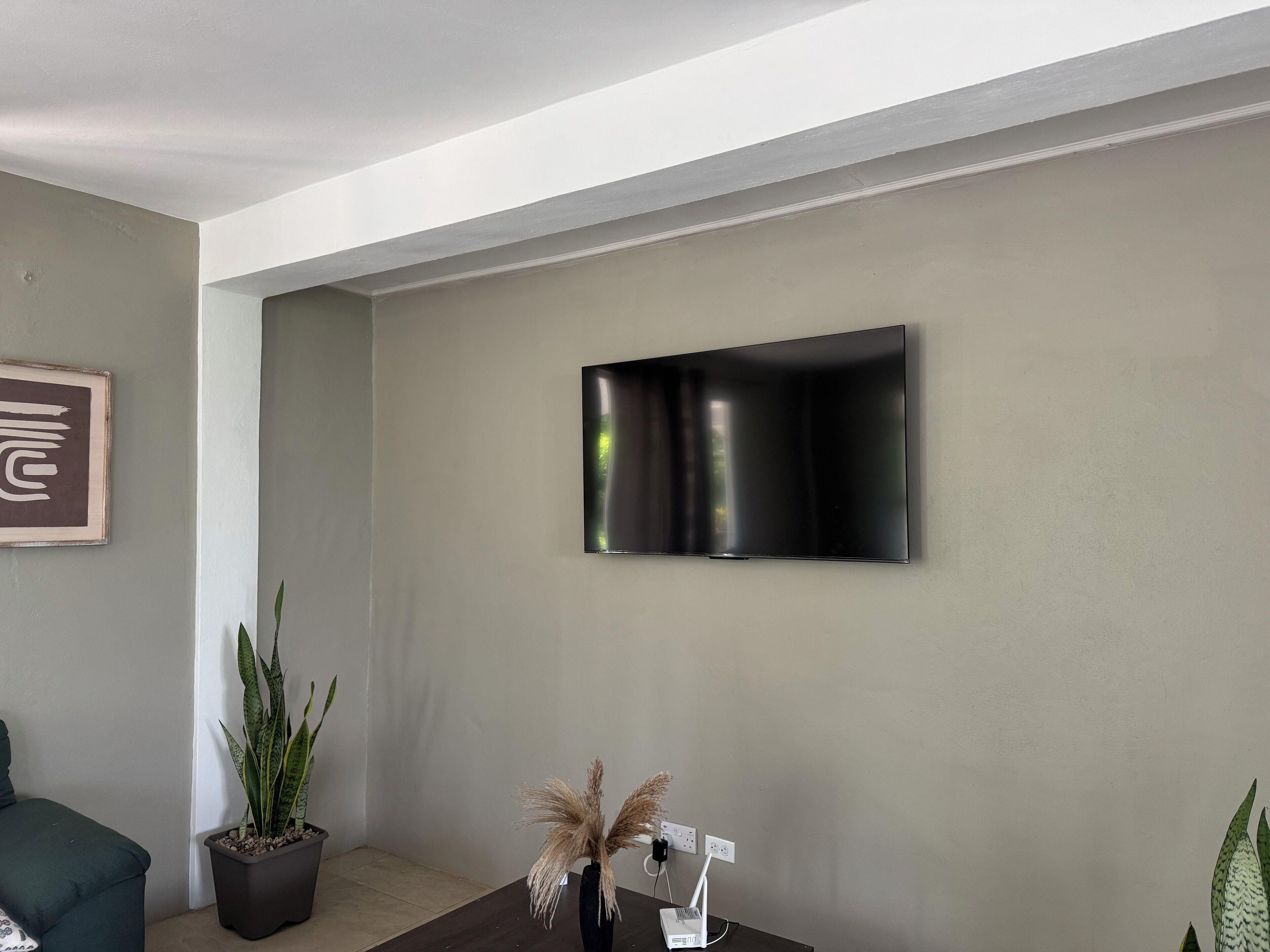 Economy-Apartment, Terrasse, Bergblick | Wohnbereich