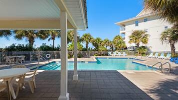 Condo, 1 King Bed with Sofa bed (Gulf Island 232 - Sunset Suite) | Pool | Outdoor pool