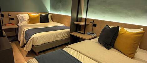 2 chambres, fer et planche Ă repasser, accĂšs Ă Internet, literie fournie