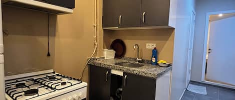 Deluxe-Studio, Terrasse | Eigene Küche