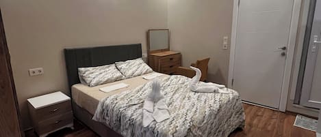 Basic Double Room, 1 Double Bed, Non Smoking, Balcony | Free WiFi, bed sheets