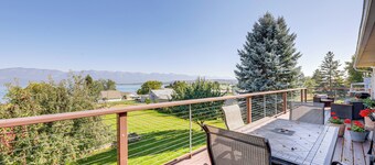Hot Tub, Views & Private Dock: Polson Haven!