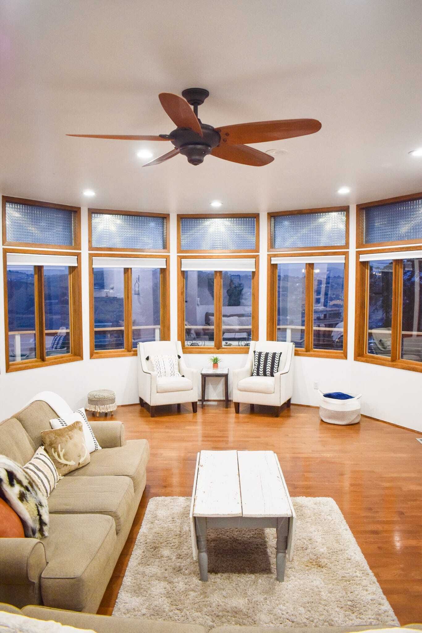 تلفزيون، مدفأة