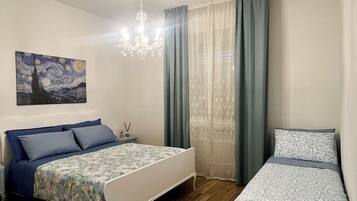 2 chambres, fer et planche Ă  repasser, Wi-Fi, draps fournis