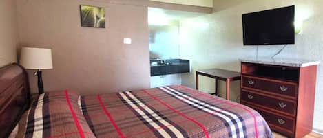 Desk, iron/ironing board, free WiFi, bed sheets