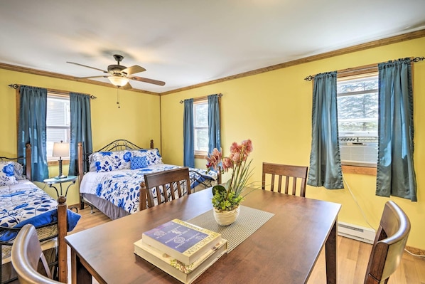 4 habitaciones, escritorio, wifi gratis y ropa de cama