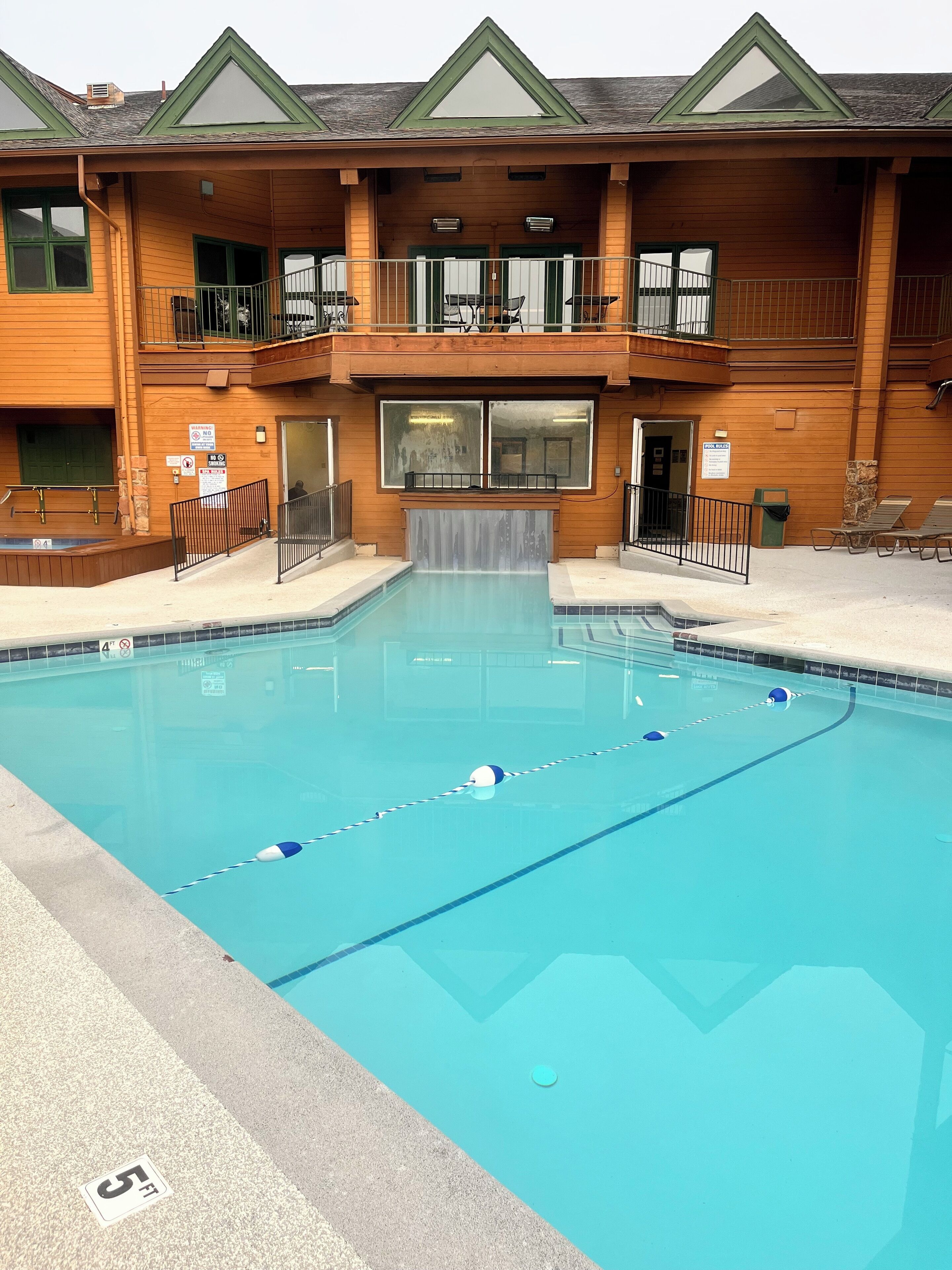 Indoor pool, outdoor pool